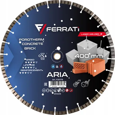 Obrázok produktu pre Diamantový rezný kotúč Ferrati Aria 400 mm