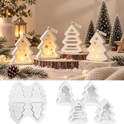 Produktbild von Silikonform Weihnachten Weihnachtsbaum Gießform Kerzenform