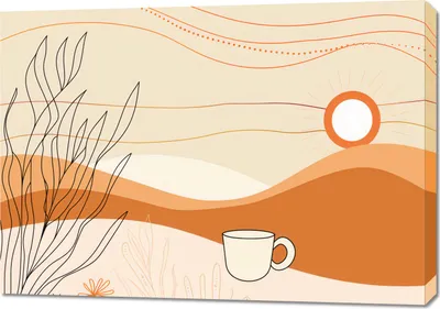 Produktbild von Bild 100x70cm Morgenstimmung