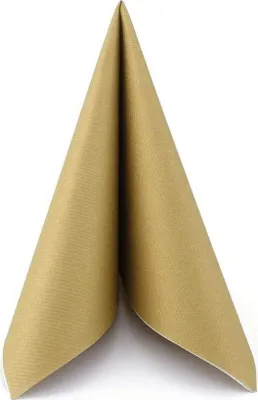 Produktbild von Airlaid Serviette Gold, 33 x 33 cm, 50 Stück - APARTina
