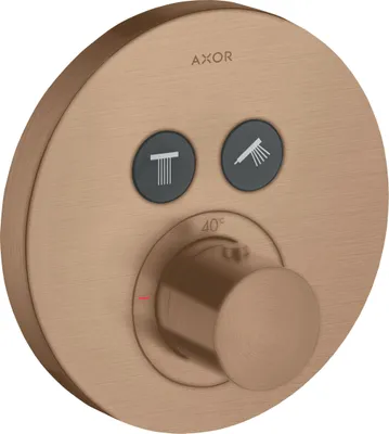 Produktbild von Thermostat AXOR SHOWERSELECT ROUND UP für 2 Verbraucher brushed red gold brushed red gold
