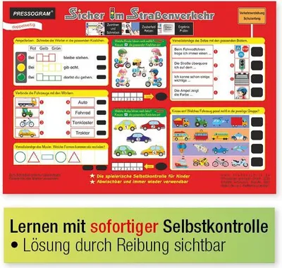 Produktbild von TimeTEX Zaubertafel "Verkehrs-Erziehung" Sicher im Straßenverkehr