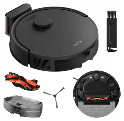 Zdjęcie produktu dla Odkurzacz robot 2w1 Mova E20-5000Pa, inteligentna nawigacja, do powierzchni do 175m2, kolor czarny, model E20