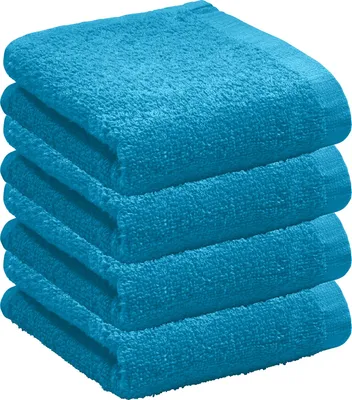 Produktbild von REDBEST Gästetuch Oceanside" 4er-Pack türkis 30x50 cm"