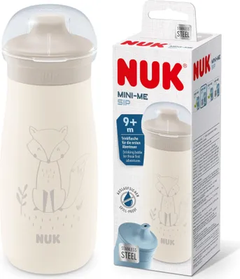 Produktbild von Nuk - Feeding - Mini-Me Sip Bottle - Stainless Steel - 300ml - 9M+ - Fox