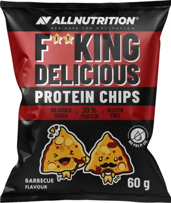 Produktbild von AllNutrition | F**King Delicious Protein Chips - 31% Protein Barbecue