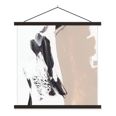 Produktbild von MuchoWow® Textilposter Farbe - Design - Abstrakt 90x90 cm mit schwarzem Rahmen - Magnetisches
