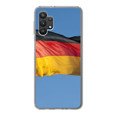 Produktbild von MuchoWow® Handyhülle Schutzhülle Hülle für Samsung Galaxy A32 5G Foto der deutschen Flagge Silikon Softcase Handy Hülle - Softcase