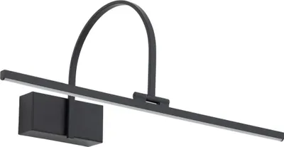 Produktbild von Wandleuchte Aluminium LED 45 cm breit Schwarz 3000 K warmweißes Licht 280 lm Modern