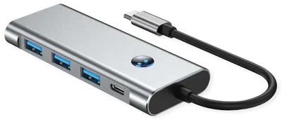 Zdjęcie produktu dla Stacja dokująca VALUE USB typu C, HDMI 4K60, 3x USB A + USB typu C PD, 1x SD/MicroSD (TF)