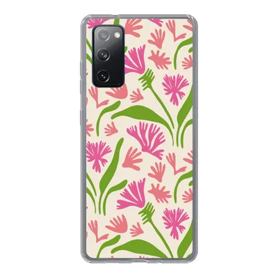 Produktbild von MuchoWow® Handyhülle Schutzhülle Hülle für Samsung Galaxy S20 FE Blume - Muster - Blatt Silikon Softcase Handy Hülle - Abdeckung