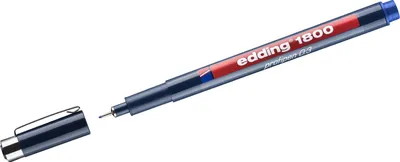Produktbild von Faserzeichner edding 1800 profipen 0.3 ca. 0,35mm blau Packung mit 10 Stück