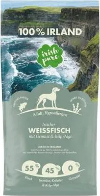 Produktbild von Irish Pure - Trockenfutter Adult - Irischer Weißfisch mit Gemüse & Kelp-Alge - 12 KG