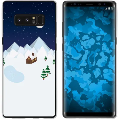 Produktbild von PhoneNatic Case kompatibel mit Samsung Galaxy Note 8 Silikon-Hülle X Mas Weihnachten Winterwonderland M6