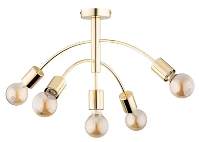 Produktbild von Deckenleuchte Metall E27 60 cm breit in Gold Retro Design