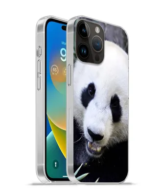 Produktbild von MuchoWow® Handyhülle Schutzhülle Hülle für Apple iPhone 14 Pro - Softcase Panda - Tier - Blätter Silikon Softcase Handy Hülle - Umschlag