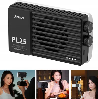 Zdjęcie produktu dla Lampa LED 25W Foto Video Light Bi-Color Gwint 1/4 2700-6500K / Ulanzi PL25