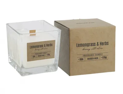 Obrázek produktu pro Nohel Garden Svíčka ve skle LEMONGRASS & HERBS vonná 170g