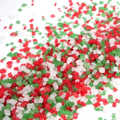 Produktbild von Streuselheld Kristallzucker Christmas 40g Streusel zum Dekorieren und Verzieren von Gebäck aller Art wie Torten Kuchen Keksen Zuckerstreusel