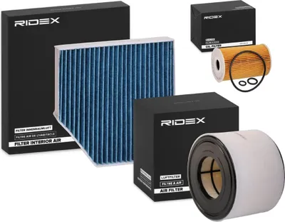 Produktbild von RIDEX Filterset Inspektionspaket Filtersatz für AUDI A6 Avant (4G5, 4GD, C7) A6 Limousine (4G2, 4GC, C7)