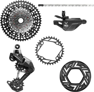Produktbild von SRAM Kit Eagle 90 T-Type E-MTB ohne Kurbelarme 104 BCD - Schaltperformance un....