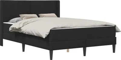 Immagine prodotto di Struttura letto con materasso Nero 120 x 200 cm Velluto