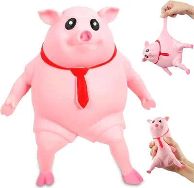 Obrázok produktu pre Hračka v tvare prasiatka – Antistresové prasiatko – Mäkká hračka na stláčanie – Hračka na zbavenie sa stresu pre dospelých