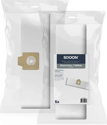 Productafbeelding van SQOON® Stofzuigerzakken Geschikt voor Electrolux / Nilfisk UZ 934 FilterPlus - Hoogwaardige Kwaliteit - 5 Stuks