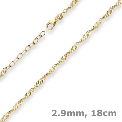 2-9mm-Armband-Singapurkette-aus-585-Gelbgold-18cm