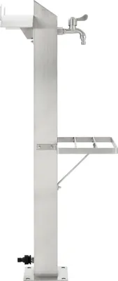 Obrázek produktu pro vidaXL Zahradní vodní sloup z nerezové oceli čtvercový 95 cm