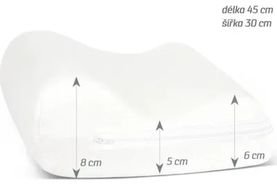 Zdjęcie produktu dla POSZEWKA na poduszkę anatomiczną - 45x30 cm - biała