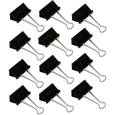 Produktbild von Foldbackklammern 41mm VE=12 Stück schwarz