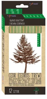 Produktbild von Zedernholz Graphitstifte 12 Stück Majewski