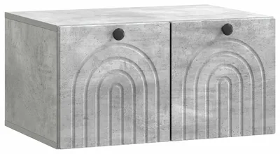 Immagine prodotto di vidaXL Mobile TV da parete grigio cemento 59,5 x 41 x 30 cm
