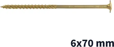 Obrázok produktu pre Stolárske skrutky TORX Klimas WKCP 6x70 100 ks