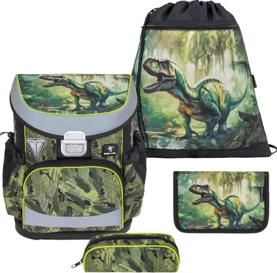 Produktbild von Belmil Schulranzen Set MINI FIT 2025 Lost World (Motiv: Dino Dinosaurier) für Jungen ab 1. Klasse Grundschule Einschulung
