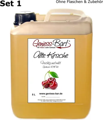 Produktbild von Alte Kirsche 5L edler Klassiker sehr mild! 40% Vol. Kirschenschnaps Obstler Kirschen Schnaps