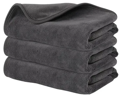 Obrázok produktu pre Fitness utierka – mikrovlákno – 3 kusy – 40 x 80 cm – ľahká – rýchlo schnúca – vysoká savosť – športová utierka