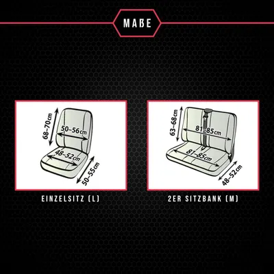 Produktbild von Sitzbezüge für Mercedes Vito III (14-)  8 Sitze SET Autositzbezüge Schonbezüge