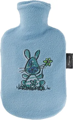Produktbild von fashy WÄRMFLASCHE Thermoplastische Kinderwärmflasche 650551 Flauschb.0.8 Blau