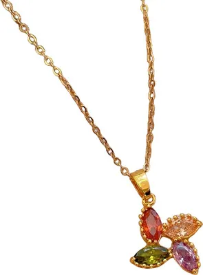 Image de Collier MA-21691 - Élégance Or Multicolore KP21691