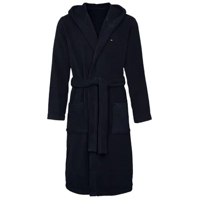 Immagine prodotto di Accappatoio spugna con cappuccio TOMMY HILFIGER articolo 2S87905573 ICON HOODED BATHROBE, L, Cotone 100%
