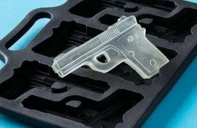 Produktbild von GKA tolle Eiswürfelform Pistole Silikon Eiswürfel 6 Pistolen Eis Maker Eiswürfelformen Silikonform