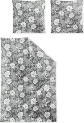 Produktbild von Irisette Edel-Feinbiber Bettwäsche-Garnitur Koala 8531  Farbe grau  135x200+80x80cm