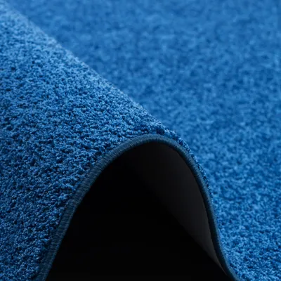 Produktbild von Hochflor Langflor Teppich Läufer Cottage Einfarbig, Größe:80x240 cm, Farbe:Blau