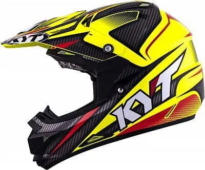 Immagine prodotto di KYT CROSS OVER POWER casco da moto nero / giallo fluo XS