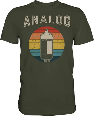 Produktbild von Retro Analoger Modularer Synthesizer Musiker T-Shirt – Urban Khaki / L