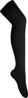 Produktbild von Overknees mit Muster schwarz Onesize