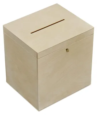 Productafbeelding van Creative Deco Afsluitbare Bruiloft Houten Doos, 29 x 25 x 30 cm