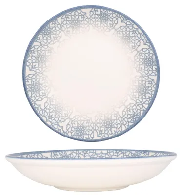 Zdjęcie produktu dla Głębokie talerze Kütahya Porselen – Casa Blue – porcelana – 25 cm (1250 ml)